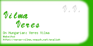 vilma veres business card